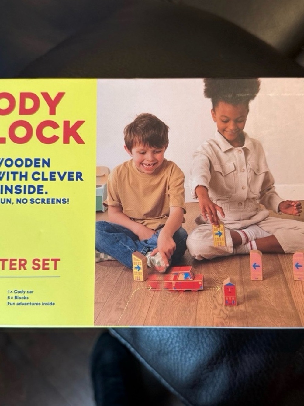 Wooden Cody Car Playset - Red